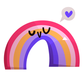 Cartoon rainbow clipart