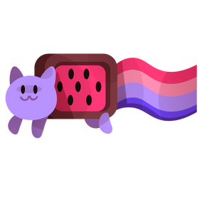 Rainbow cat, kitten clipart