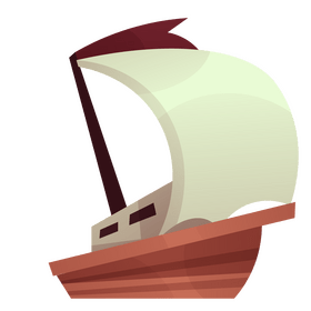 Sailing ship illustration clipart