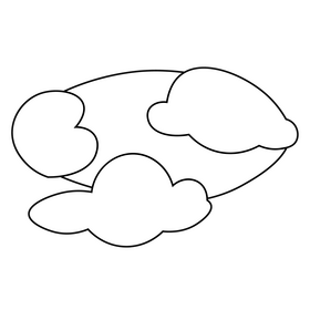 Free fog cloud black and white clipart