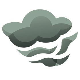 Cartoon fog cloud clipart