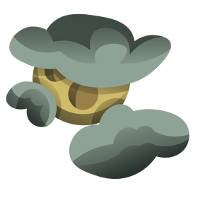 Moon fog illustration clipart