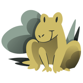 Cartoon frog clipart