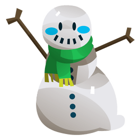 Snowman cartoon clipart
