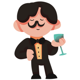 Sommelier, wine stewards clipart
