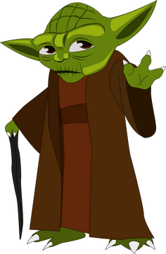 Yoda cartoon clipart