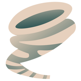 Hurricane, cartoon tropical cyclone clipart