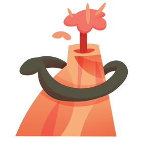 Free volcano eruption clipart