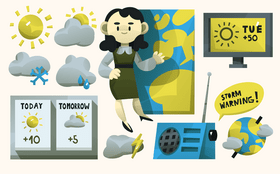 Weather forecast vector