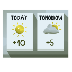 Weather forecast reporter clipart free download