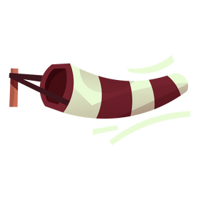 Free striped windsock clipart