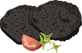 Black pudding clipart