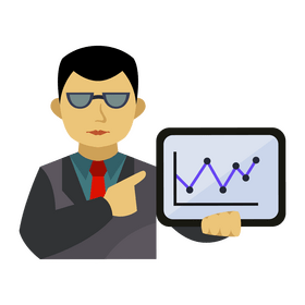 Financial advisor icon clipart