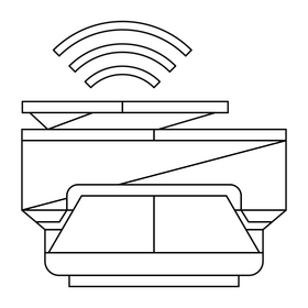 Wireless Printer black and white clipart