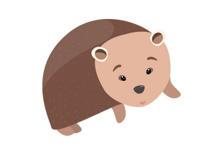 Hedgehog cartoon clipart