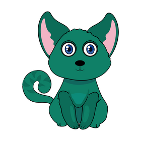Cartoon cat clipart