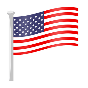United States flag clipart