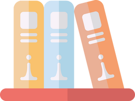 Books flat icon clipart