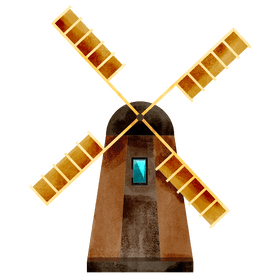 Windmill clipart