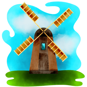 Windmill vector