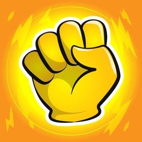 Fist emoji, emoticon vector