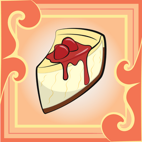 Cheesecake vector
