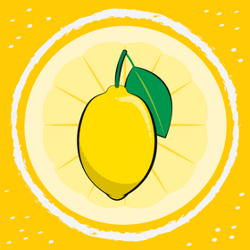 Lemon fruit vector