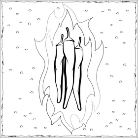 Chilli black and white vector