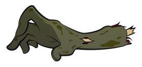 Zombie arm clipart