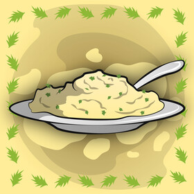 Mashed potato vector