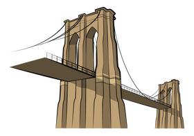 Brooklyn bridge clipart