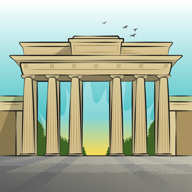 Brandenburg gate vector
