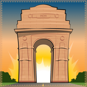 India gate vector