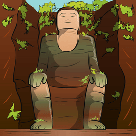 Great buddha of leshan vector