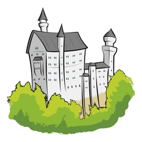 Neuschwanstein castle clipart
