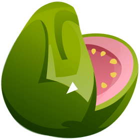 Free guava segment clipart