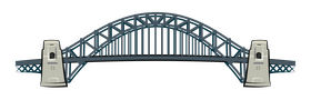 Sydney harbour bridge clipart