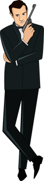 Agent James Bond clipart