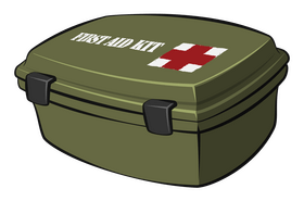 First aid kit clipart