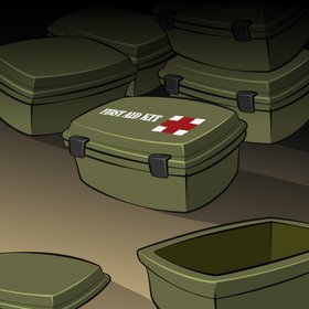 First aid kit vector