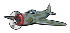 Fighter plane clipart