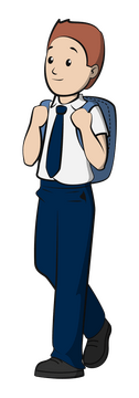 School boy clipart
