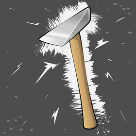 Chipping hammer vector