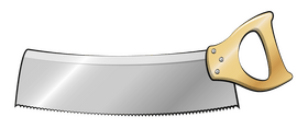 Back saw clipart
