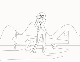 Charlie's Angels black and white vector