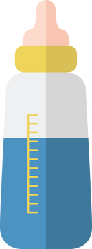 Baby milk bottle clipart