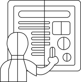 Writing on chalkboard black and white clipart