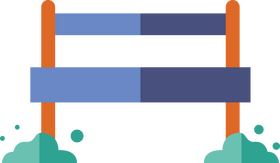 Park seat icon clipart