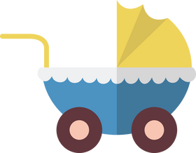 Baby stroller clipart