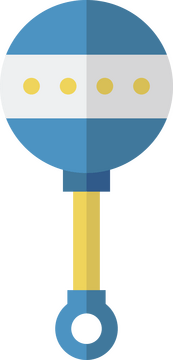 Baby rattle clipart